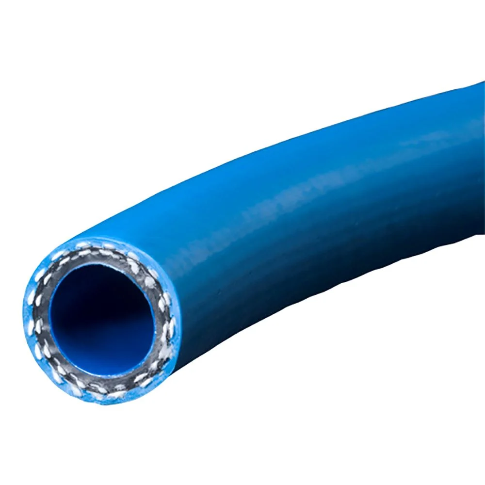 3/8″ x 100′ Kuri Tec Poly/Rubber 800 PSI Blue Spray/Chem Hose