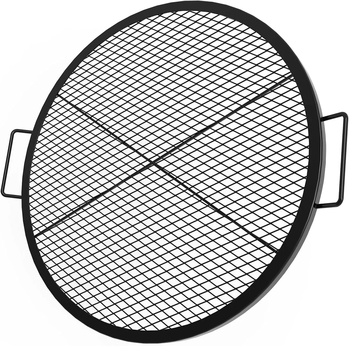 30 Inch Heavy Duty X-Marks Fire Pit Cooking Grill Grates with Support X Wire, Outdoor Camping Cookware Accessories