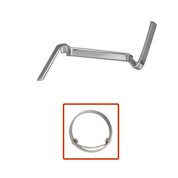 Counter-Loc Ring Guards, Mens White Gold Filled, Pkg = 1 dz