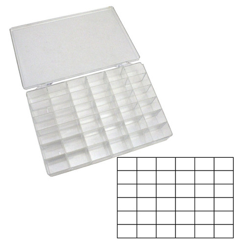 Styrene Storage Box 36 Compartments for Jewelry and Watch Parts CLEARANCE