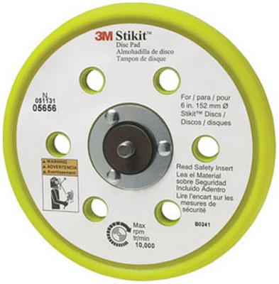 3M 6" Stikit Low Profile Abrasive Disc Back-up Pad (5656)