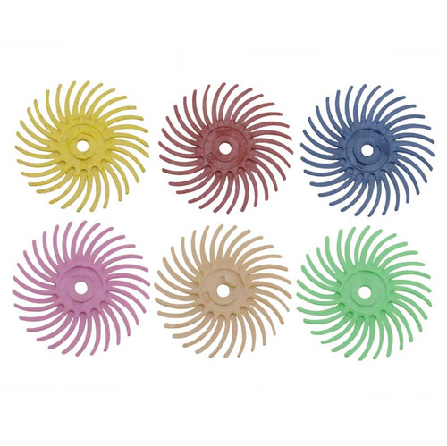 3/4 Inch 3M Radial Bristle Cleaning and Polishing Discs packs of 6