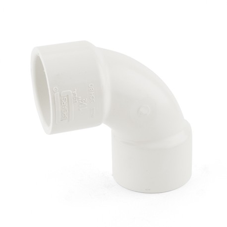 1-1/2" PVC (Sch. 40) 90° Sweep Elbow