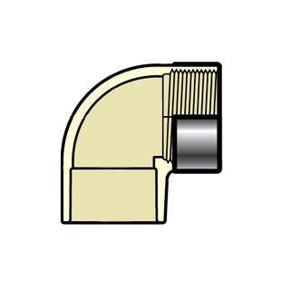 1/2" CTS CPVC 90 Degree Special Reinforced Elbow 4107-005SR