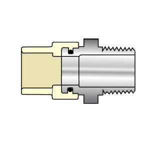 1-1/4" CTS CPVC Male Adapter Transition with Stainless Steel Thread 4136-012SS