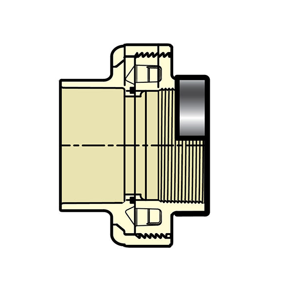 1/2" CTS CPVC Union Special Reinforced 4199-005SR