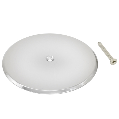 6" dia. Stainless Steel Cleanout Cover Plate w/ Screw