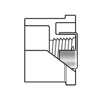 4" x 2-1/2" Sch 40 PVC SR Reducer Bushing Flush Style - Spig x SR Fipt 438-421SR