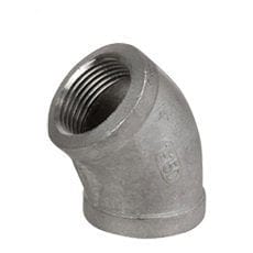 3/8" 150# 304 Stainless Steel Cast Threaded 45 Elbow Heavy