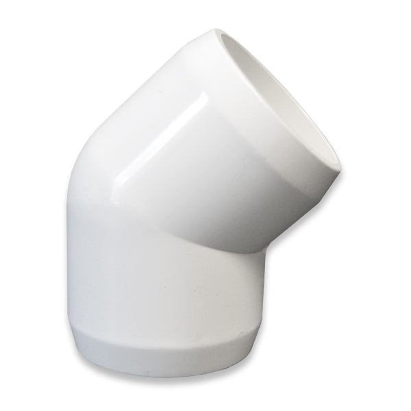 1" PVC 45-Degree Elbow Furniture Grade