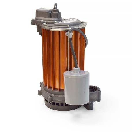 Automatic Sump Pump w/ Wide Angle Float Switch, 10' cord, 1/2 HP, 115V