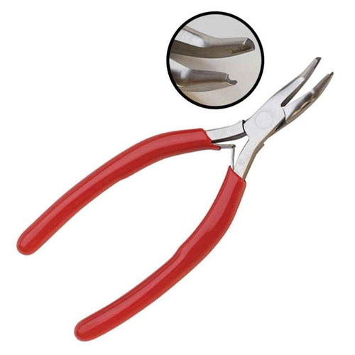 Bent Nose Pliers with Groove Ergonomic 5 1/2 Inches