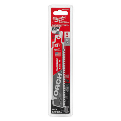 Milwaukee 48-00-5501 6 in 7TPI TORCH Blade Carbide Teeth
