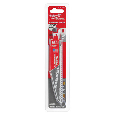 Milwaukee 48-00-5541 6 in 6 TPI WRECKER w/ Carbide Teeth