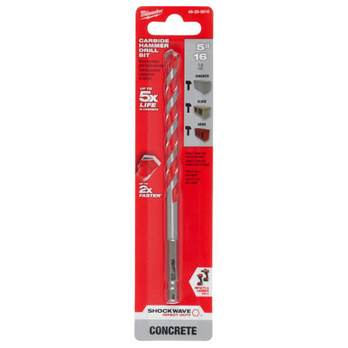 Milwaukee 48-20-9016 5/16 x 4 x 6 Carbide Hammer Drill Bit