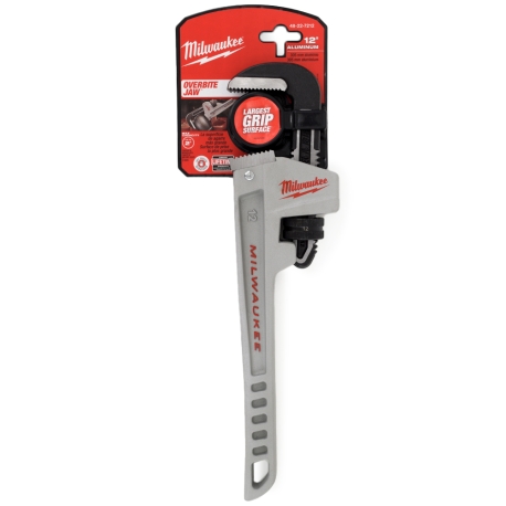 12" Aluminum Pipe Wrench, 2" Jaw Capacity