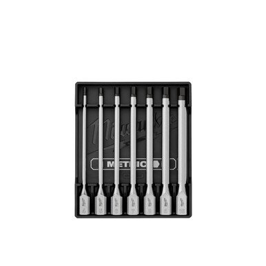 Milwaukee 48-22-9547 7pc 3/8 in Drive Long Hex Bit Socket Set - Metric