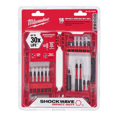 Milwaukee 48-32-4403 SHOCKWAVE Driver Bit Set 18PC