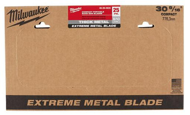 Milwaukee 48-39-0635 Compact 30-9/16 8/10 TPI Band Saw 25pk