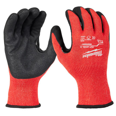 Milwaukee 48-73-8632 Cut Level 3 Nitrile Dipped Gloves L