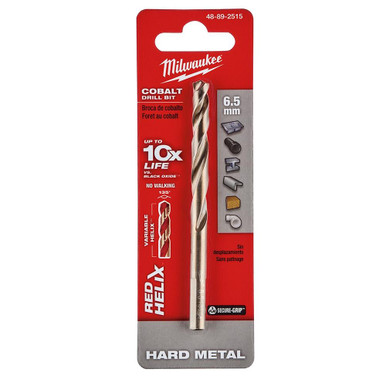 Milwaukee 48-89-2515 6.5 mm RED HELIX Cobalt Drill Bit