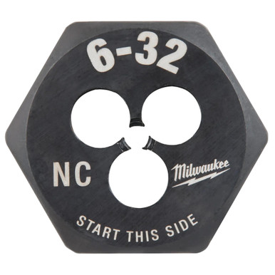 Milwaukee 49-57-5315 6-32 NC 1 Inch Hex Threading Die