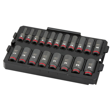 Milwaukee 49-66-6816 Impact Socket 3/8 Dr 19PC MM Set