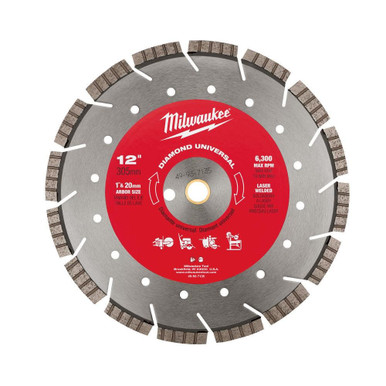 Milwaukee 49-93-7135 12 in Diamond Segmented Saw Blade