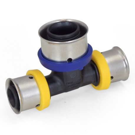 1/2" x 1/2" x 3/4" PEX Press Tee, Poly Alloy, Lead-Free