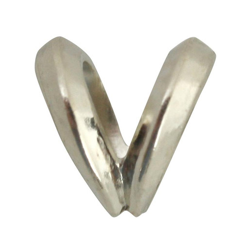 Rabbit Ear Pendant Bail - Small 14K White Gold