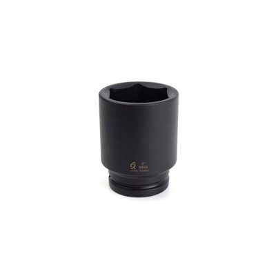 Sunex 1" Drive Deep 6-Point Impact Socket, 3" Length (596D)