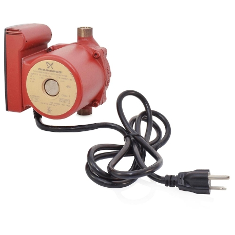 UP15-10B5/LC Bronze Circulator Pump w/ Line Cord, 1/2" Sweat, 1/25 HP, 115V