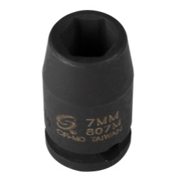 Sunex 1/4" Drive 6 Point Standard Impact Socket 7mm (807M)