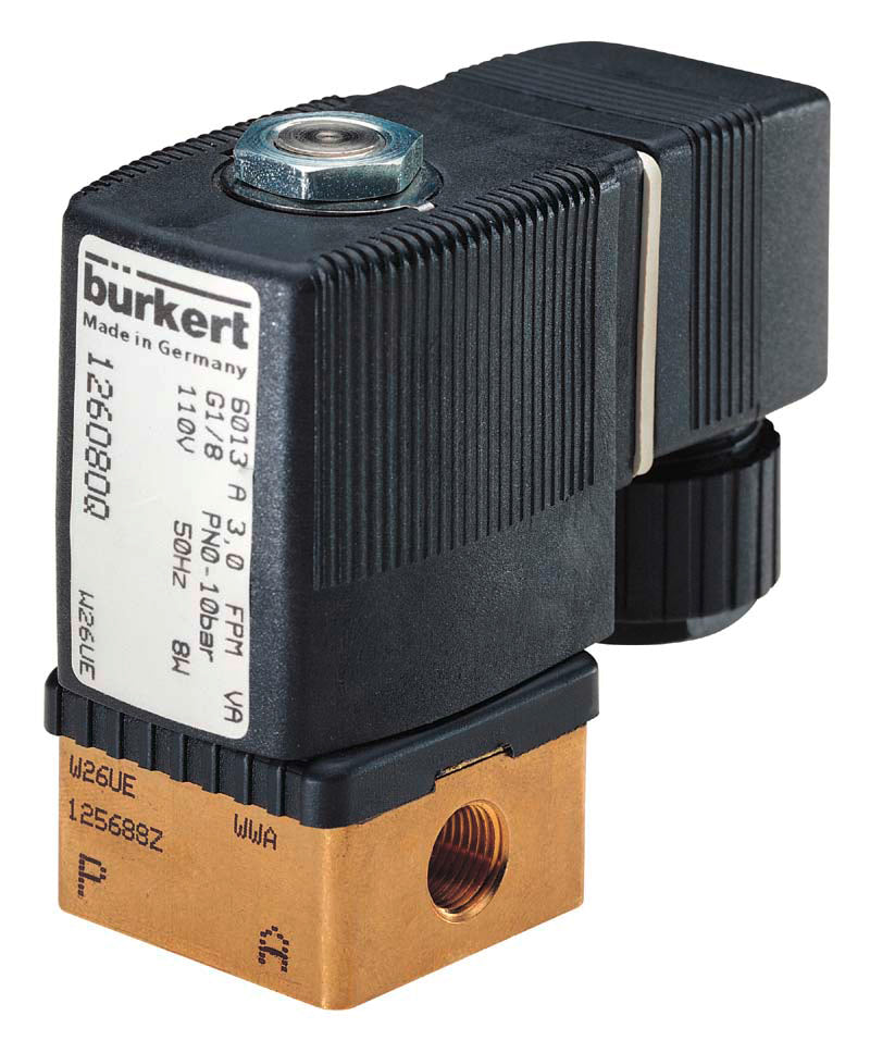 Solenoid Valve G3/8'' NC Brass FKM -0.75bar/0-11psi 24VDC 6013 137834