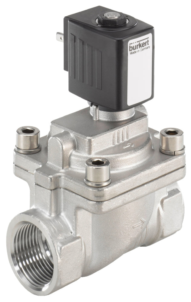 Solenoid Valve NPT 1'' NC Stainless Steel FKM 0.2-16bar/3-232psi 24VDC 6281 273497