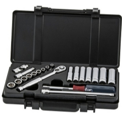 Titan Tools Metric Socket Set 1/4" Drive 21-Piece (66201)