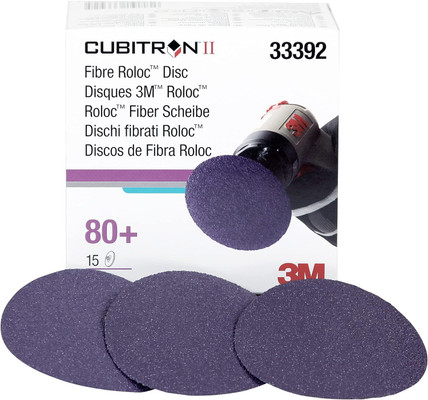 3M 3" 80+Grit Cubitron II Roloc Fibre Disc 786C (33392)