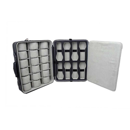 Leatherette Watch Case For Travel and Display, Holds 26 Watches