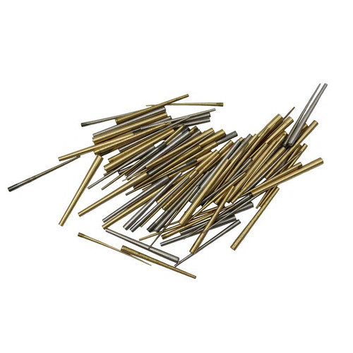 Tapered Pins for Watch and Jewelry Repair - 100 Assorted Brass and Steel Pins