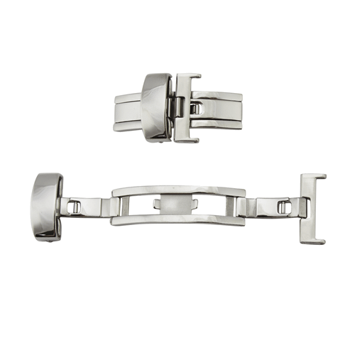 Watch Band Clasp Stainless Steel Center Open Deployment orDeployant Buckle