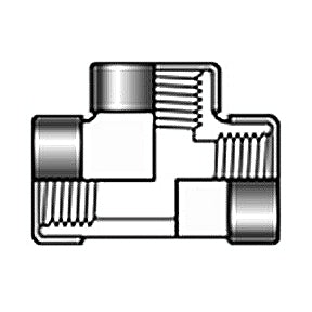 1-1/2" Sch 80 PVC SR Tee - SR Fipt 805-015SR