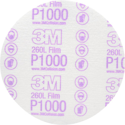 3M 6" P1000 Hookit Finishing Film Abrasive Disc 260L (969)