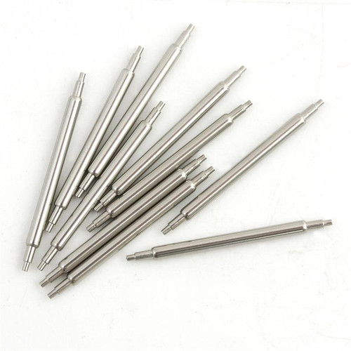 Watch Parts 1.50mm Thin Steel Double Shoulder Spring Bars Package Of 10
