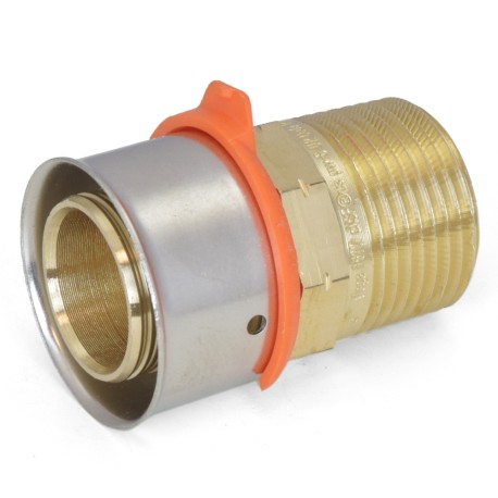 1" PEX Press x 3/4" Male Threaded Adapter, Lead-Free Bronze