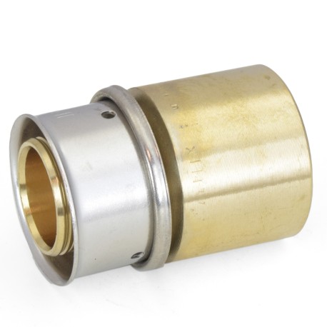 1" PEX Press x 1" Copper Pipe Adapter, Lead-Free Bronze