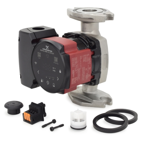 Alpha HWR 15-29 SF/T ECM Variable Speed Stainless Steel Circulator Pump w/ Timer, 115V