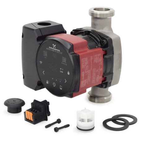 Alpha HWR 15-29 SU/T ECM Variable Speed Stainless Steel Circulator Pump w/ Timer, 1-1/4" Union, 115V