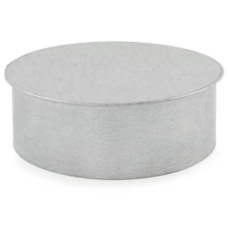 6" Galvanized Clean-Out Cap, 26 GA