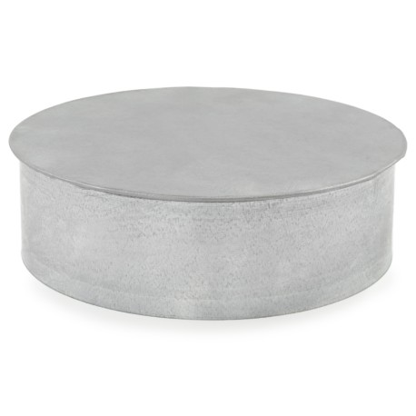 7" Galvanized Clean-Out Cap, 24 GA