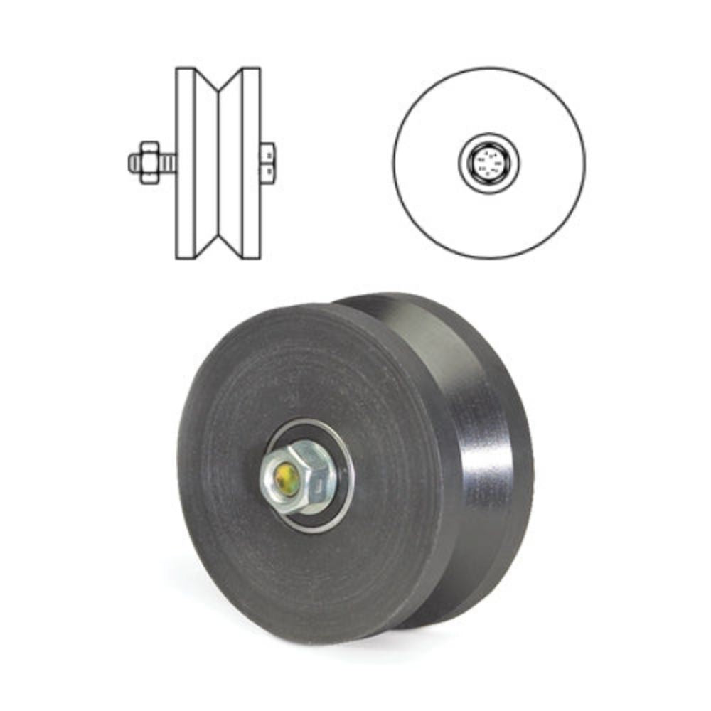Doorking 4 Inch UHMW V-Wheel | DKS-1201-006
